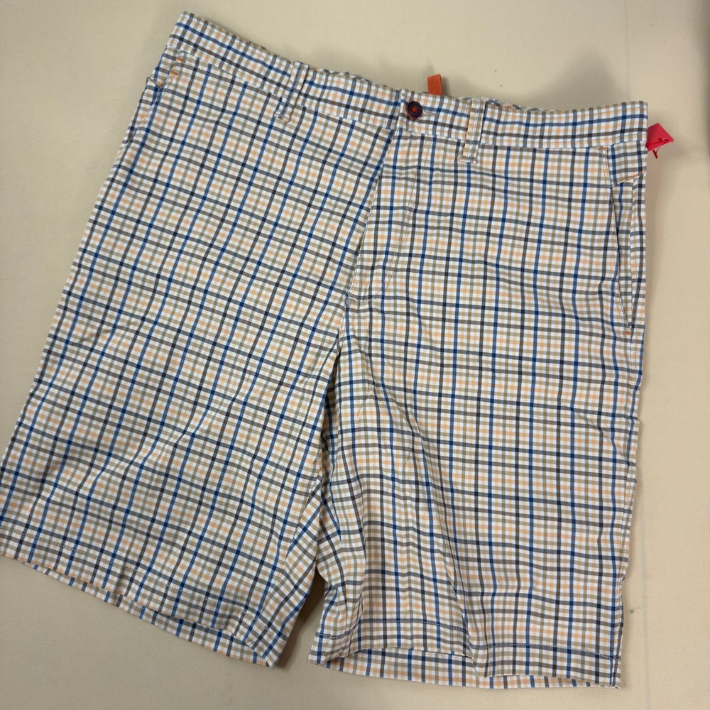 Tommy Bahama Performance Shorts Mens 34 Multicolor Plaid Stretch‎ Golf Casual